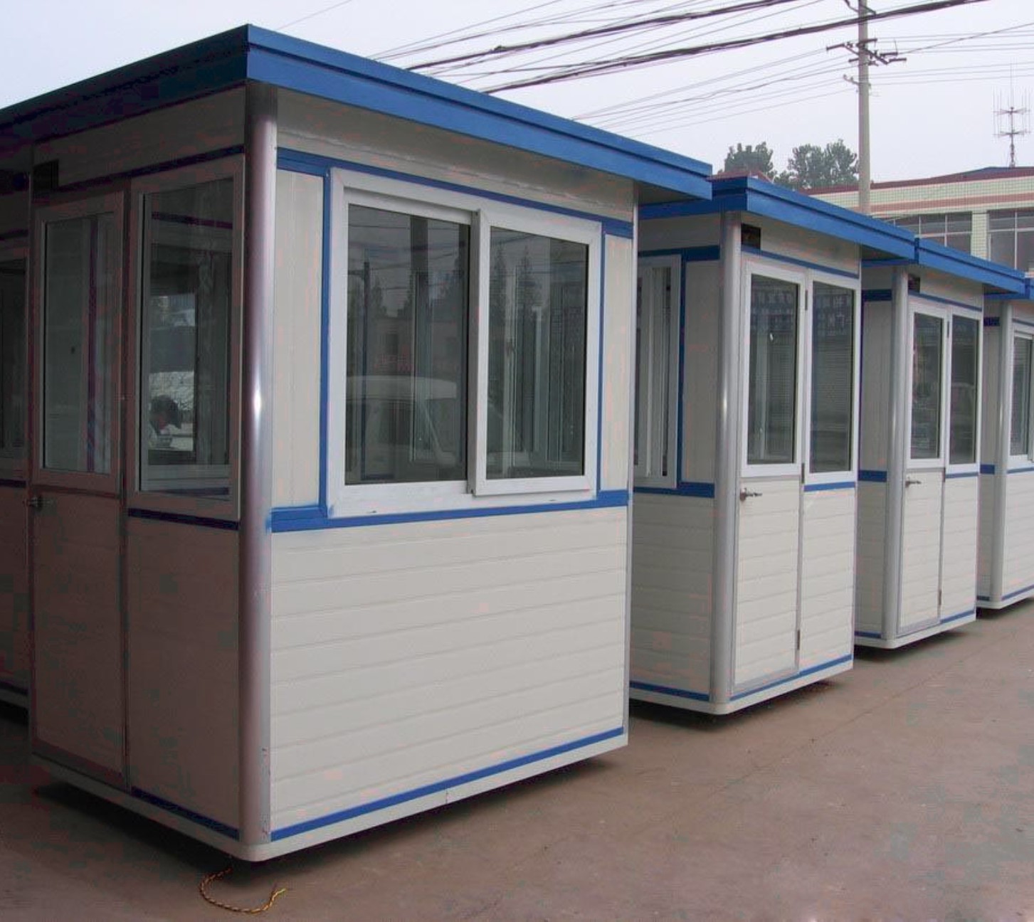 重慶不銹鋼崗亭成品彩鋼保安活動治安門衛崗亭 移動房